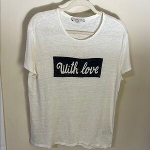 Gerard Darel Linen “With Love” ❤️ T-Shirt